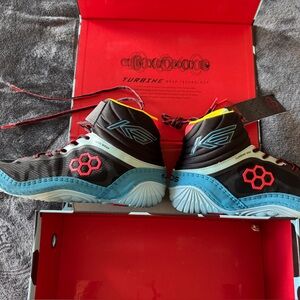 Men's Black and Blue Athletic Sneakers